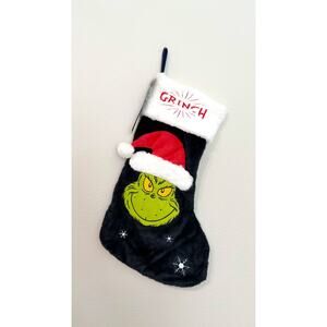 NEW Primark The Grinch Plush Christmas Stocking Holiday Decor 15"